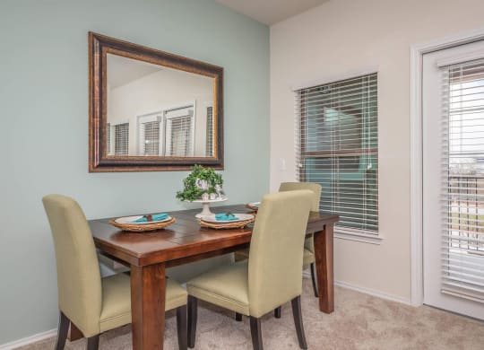 Dining Area at Mariposa at Clear Creek Webster 55+ Apartments, Webster Texas