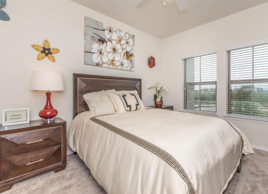 Gorgeous Bedroom at Mariposa at Clear Creek Webster 55+ Apartments, Webster