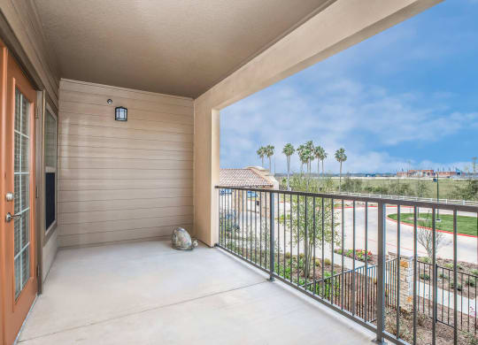 Large Balcony at Mariposa at Clear Creek Webster 55+ Apartments, Texas, 77598