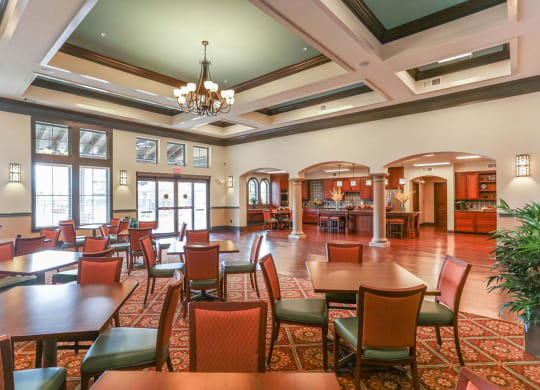 Interactive Clubhouse at Mariposa at Clear Creek Webster 55+ Apartments, Webster, TX 