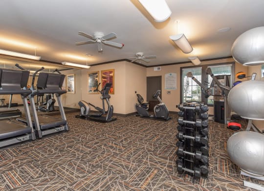 Fitness Center at Mariposa at Clear Creek Webster 55+ Apartments, Webster Texas