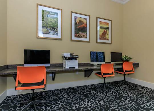 Business Center at Hazelwood Place Apartments, Princeton, TX 75407