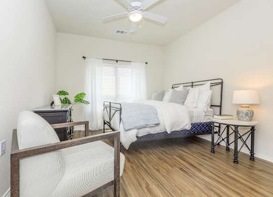 Bedroom at Hazelwood Place Apartments, Texas