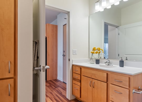Model Apt Bathroom at Orville Commons, Woodbury, MN 55129
