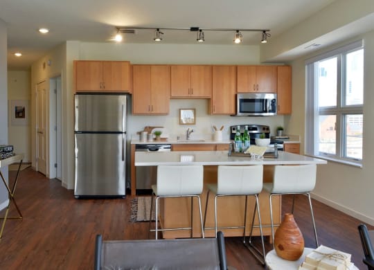 Kitchen Appliances at 1500 Nicollet Apartment Homes, Minneapolis, 55403