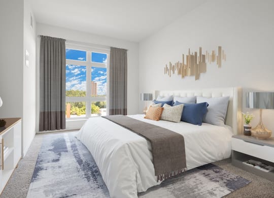 Bedroom area at 1500 Nicollet Apartment Homes, Minnesota, 55403