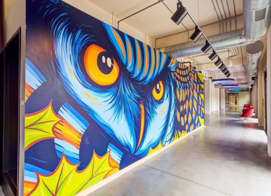 Wall Mural at A-Mill Artist Lofts, Minneapolis, MN