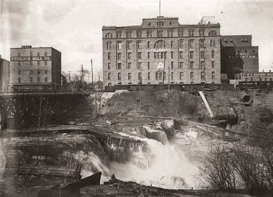 Historic Exterior at A-Mill Artist Lofts, Minneapolis, MN