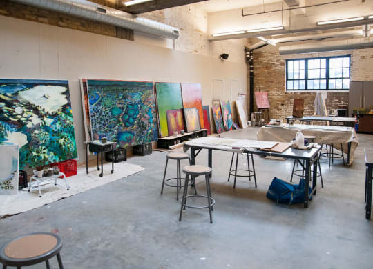 Paint Studio at A-Mill Artist Lofts, Minneapolis