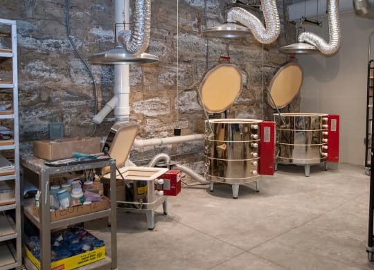 Pottery Studio at A-Mill Artist Lofts, Minneapolis, Minnesota