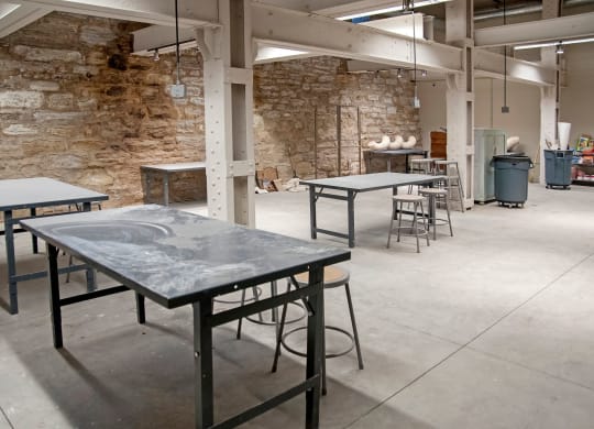 Pottery Studio at A-Mill Artist Lofts, Minneapolis, MN