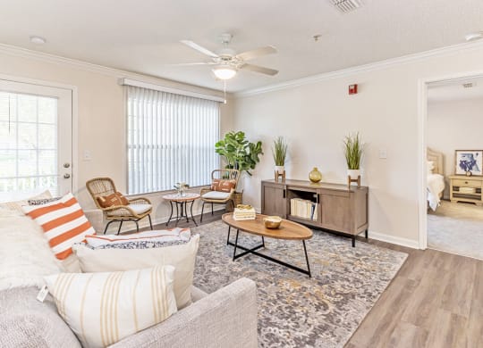 Model Living Room at Alexander at Stonecrest Apartments, Georgia, 30058