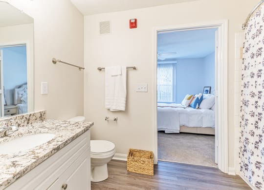 Bathroom at Alexander at Stonecrest Apartments, Lithonia Georgia