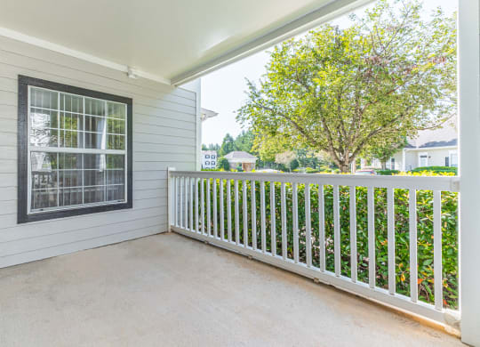 Patio at Alexander at Stonecrest Apartments, Lithonia, GA