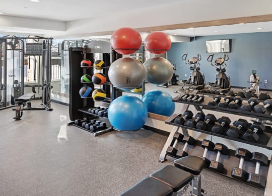 Cardio Machines In Gym at The Bluffs at Liberty Glen, St. Cloud, 56304