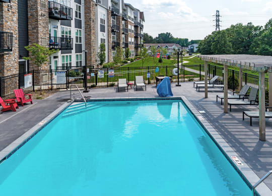Beautiful Pool at The Bluffs at Liberty Glen, St. Cloud, MN
