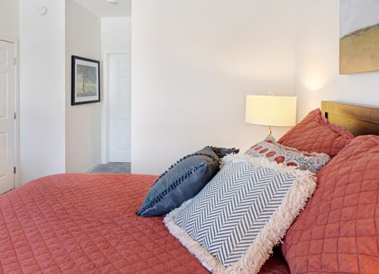 Red Bedroom at The Bluffs at Liberty Glen, St. Cloud, Minnesota