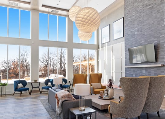 Comfortable Living Area at The Bluffs at Liberty Glen, St. Cloud, MN 56304
