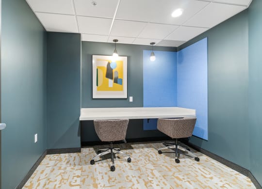 Work Space at The Bluffs at Nine Mile Creek, Eden Prairie, Minnesota