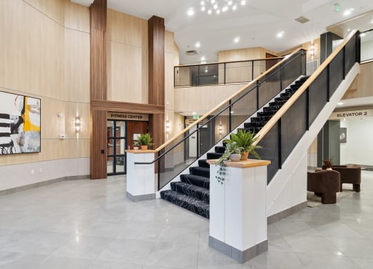 Clubhouse Lobby at The Bluffs at Nine Mile Creek, Eden Prairie