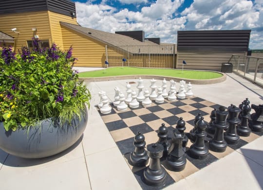 Chess Board at The Bluffs at Nine Mile Creek, Eden Prairie, Minnesota