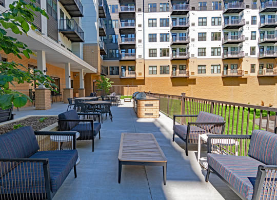 Dominium_Bren Road Station_Lounge Deck at Bren Road Station 55+ Apartments, Minnetonka