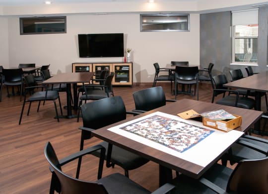 Cards and Crafts Room at The Cambric Senior Apartments, St. Paul