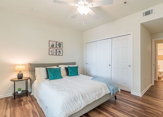 Bedroom With Closet at Capitol Crossing, Austin, TX