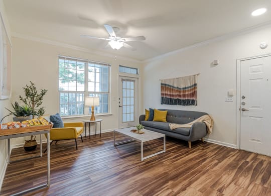 Living Room Interior at Capitol Crossing, Austin Texas