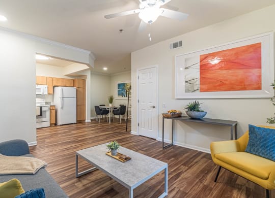 Living Room With Kitchen at Capitol Crossing, Austin, 78744
