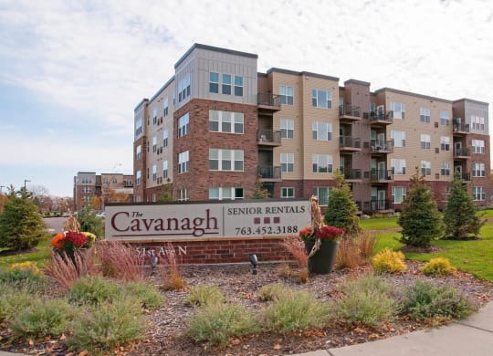 Property Signage at The Cavanagh 55+ Apartments, Crystal, MN