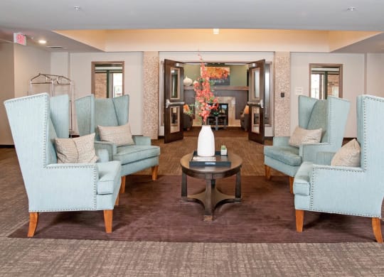 Lobby Space at The Cavanagh 55+ Apartments, Crystal Minnesota
