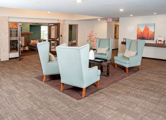 Lobby Area at The Cavanagh 55+ Apartments, Crystal, MN 