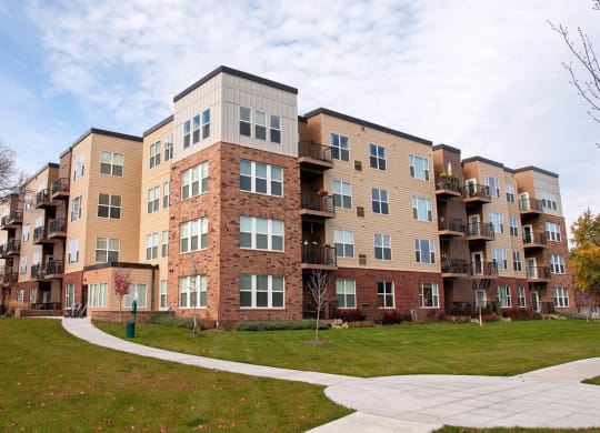 Building Exterior View at The Cavanagh 55+ Apartments, Crystal, MN 55429