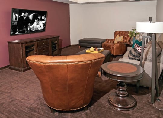 TV Room at The Cavanagh 55+ Apartments, Minnesota, 55429