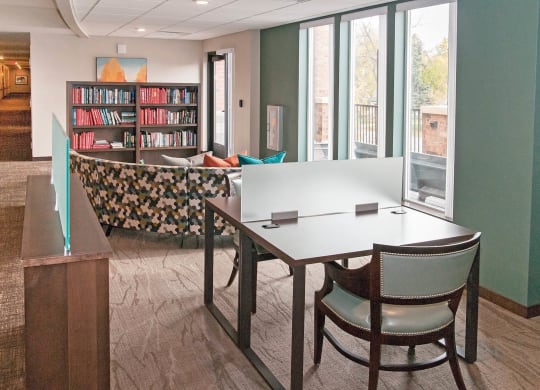 Library at The Cavanagh 55+ Apartments, Crystal Minnesota