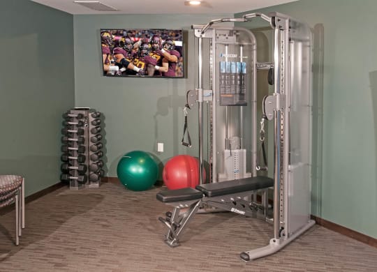 Fitness Center at The Cavanagh 55+ Apartments, Minnesota, 55429