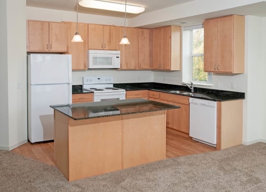 Kitchen at The Cavanagh 55+ Apartments, Crystal, MN 55429