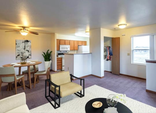 Copper Gate_Model Apartment Living Room