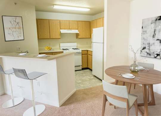 Cortland Estates_Model Apartment Dining Room