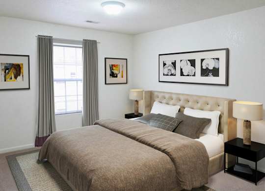 Cortland Estates_Model Apartment Bedroom