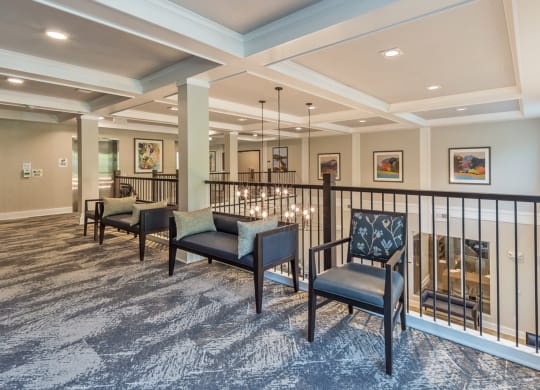 Business Center with laptop at Covington Crossings 55+ Senior Living, Covington, Georgia