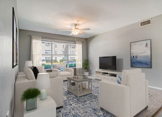 Dominium-Crossings at Cape Coral-Virtually Staged Living Room