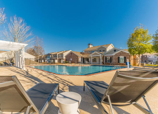 Poolside Relaxing Chairs at Groves of Lawrenceville, Lawrenceville