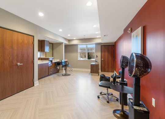 Beauty Salon at Harbor at Twin Lakes 55+ Apartments, Roseville, 55113