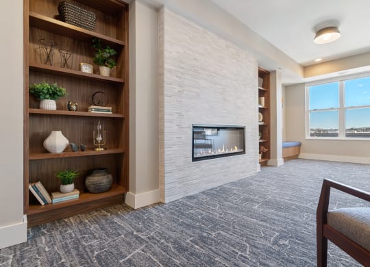 Library at Harbor at Twin Lakes 55+ Apartments, Roseville, MN