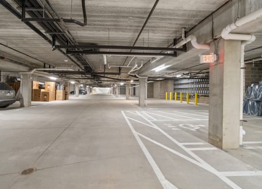 Parking Garage at Harbor at Twin Lakes 55+ Apartments, Minnesota, 55113