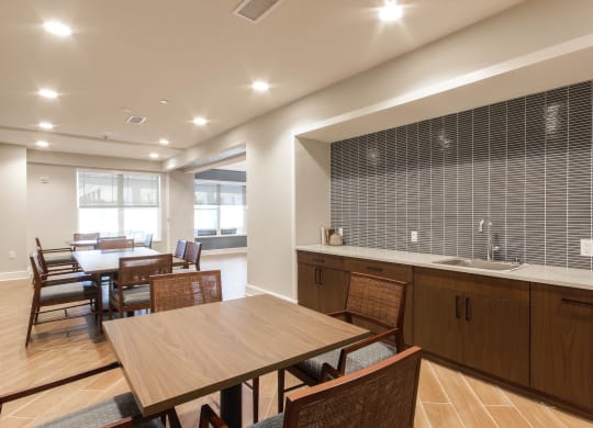 Community Kitchen at Haven at Congaree Pointe 55+ Apartments, Columbia, SC 29209