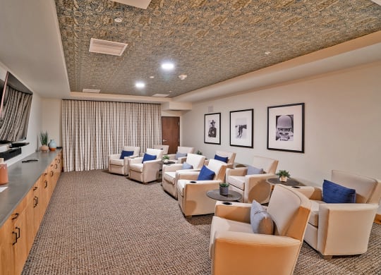Theater room at Heritage at Church Ranch 55+ Apartments, Westminster 