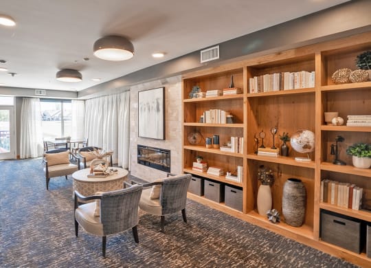 Library at Heritage at Church Ranch 55+ Apartments, Colorado, 80021